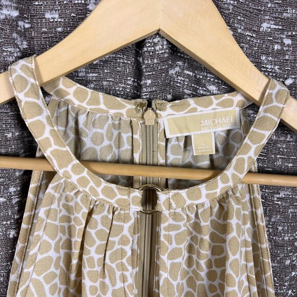 Michael Kors Giraffe Animal Print Halter Top - Picture 3 of 6
